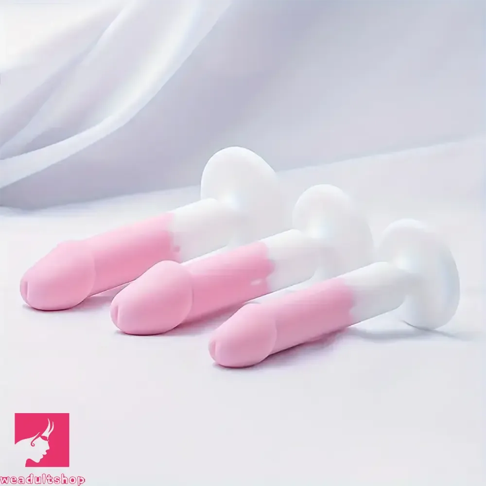 4.88in 5.28in 5.83in Silicone Small Soft Real Dildo For Beginner to Expert