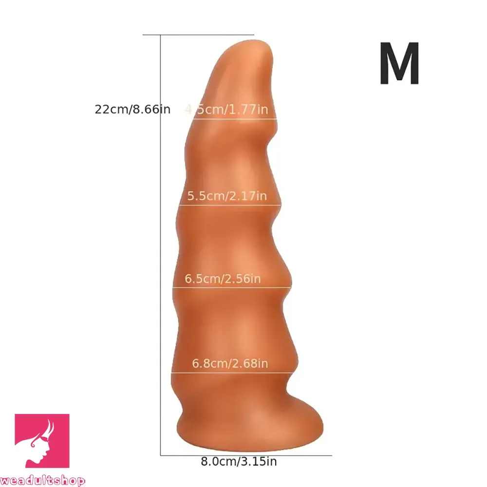 6.69in 8.66in 10.24in PVC Fantasy Big Dildo For Anal Vaginal Clit