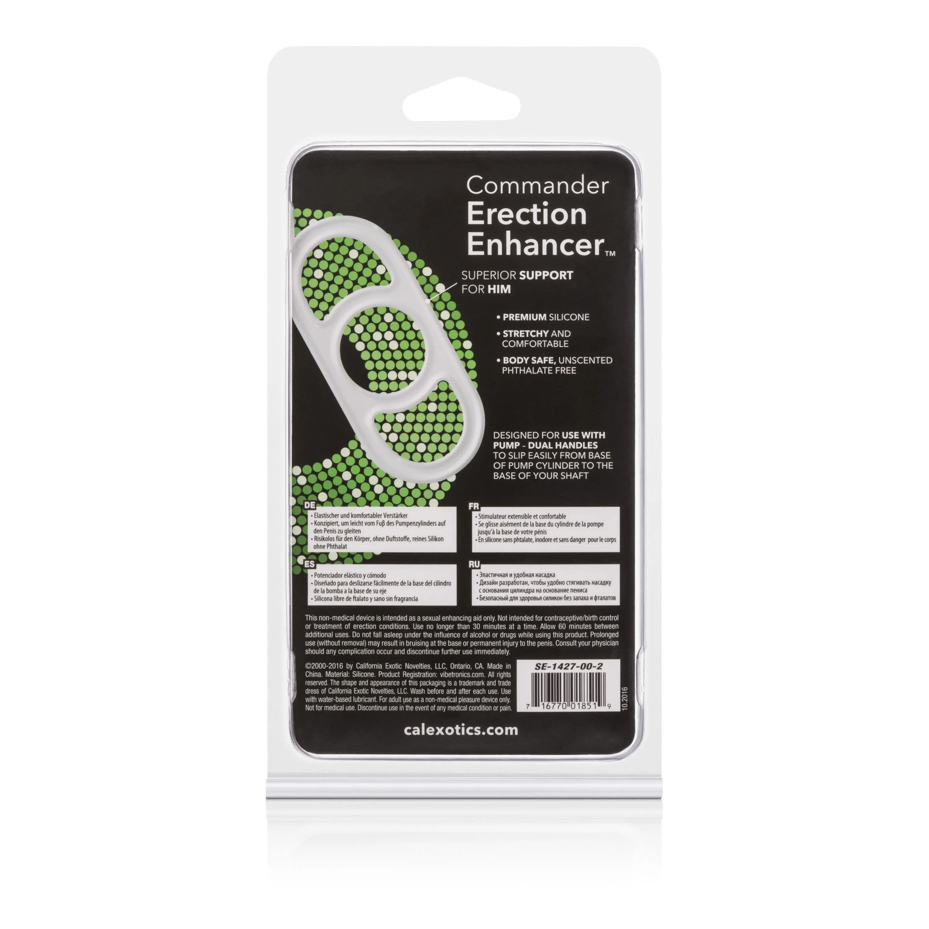 California Exotics - Commander Erection Enhancer Cock Ring (White)