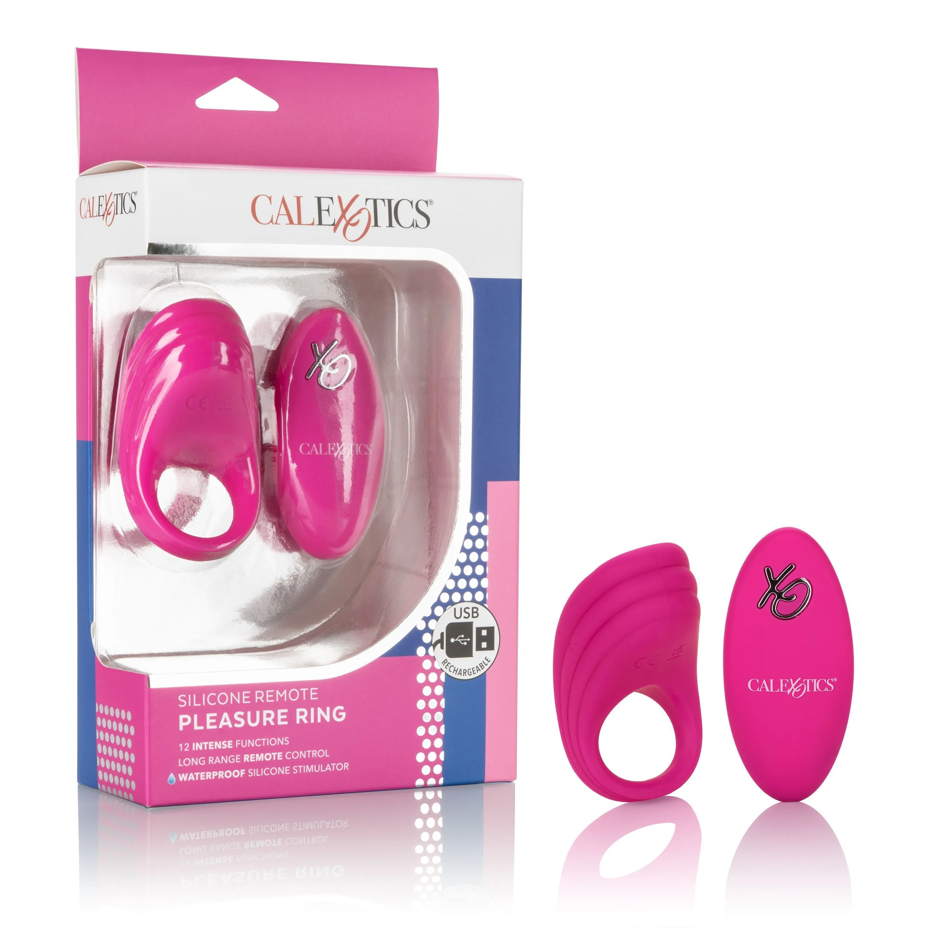 California Exotics - Silicone Remote Pleasure Cock Ring (Pink)