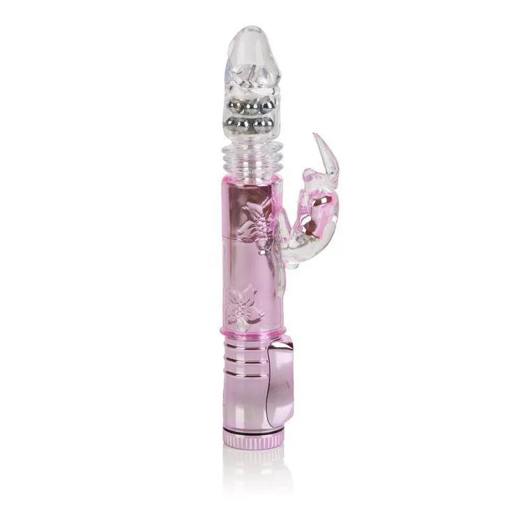 California Exotics - Thrusting Orgasm Jack Rabbit Vibrator (Pink)