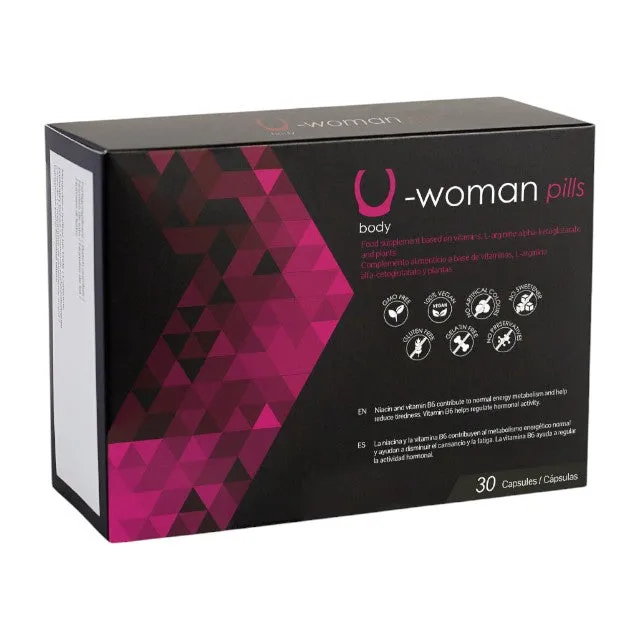 Capsule U-Woman Pills. pentru stimularea libidoului feminin și intensificarea plăcerii sexuale. 30 buc