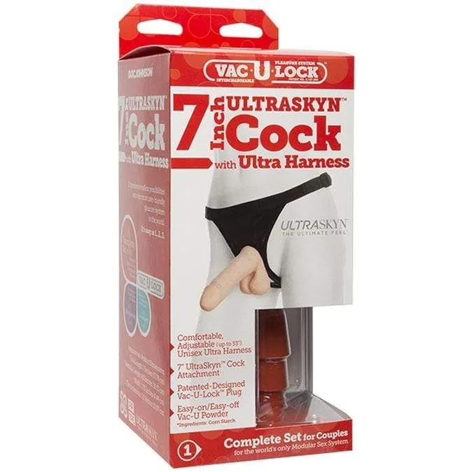 Doc Johnson - Vac-U-Lock Ultra Harness with Plug and UltraSkyn Cock 7