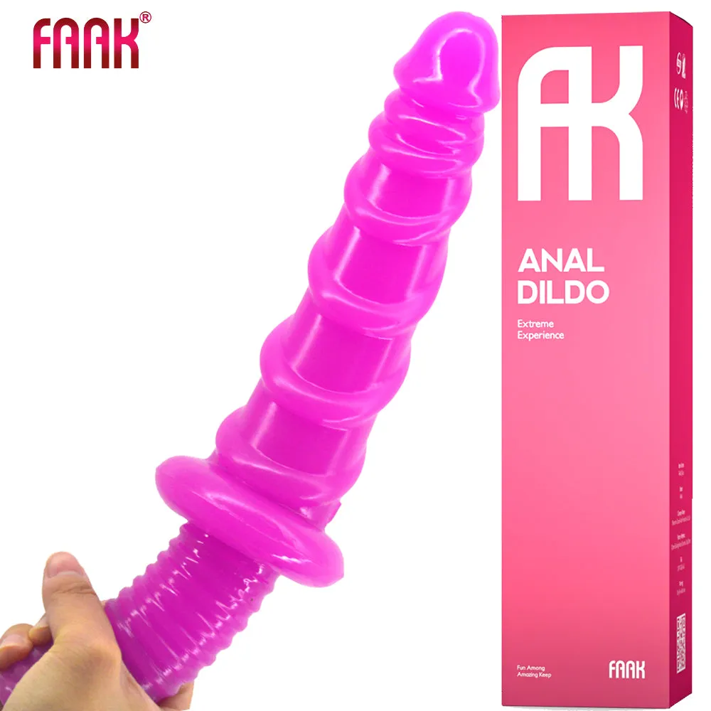 FAAK 11 Thrusting Handle Anal Plug 29cm Veined Dildo Huge Fat Adult Sex Toy