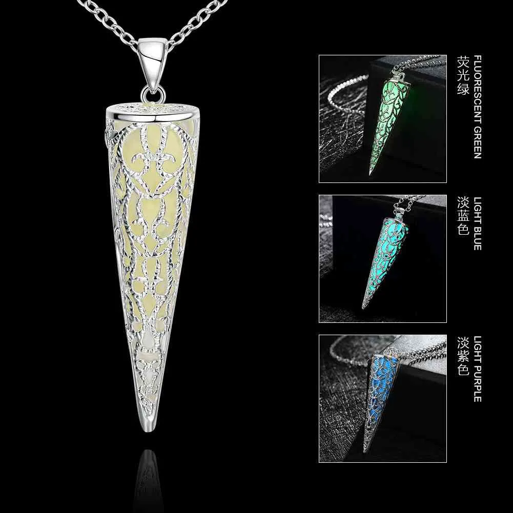 floating charms Nightlight Collares pendant necklace Hollow round tip tenis masculino jewellery LUYN 43 ELY