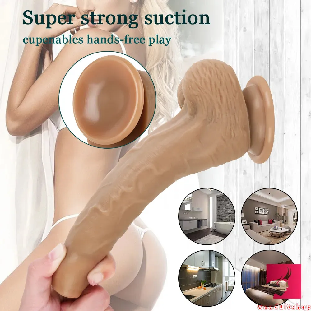 Four Different Colors Uncut Dildo With Moving Foreskin