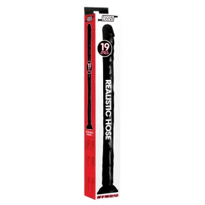 Hosed 19 Inches Realistic Anal Dildo Black