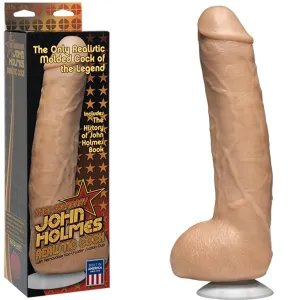 John Holmes 12 Realistic Cock Vac U Lock Suction Cup Dildo