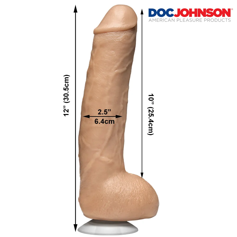 John Holmes 12 Realistic Cock Vac U Lock Suction Cup Dildo