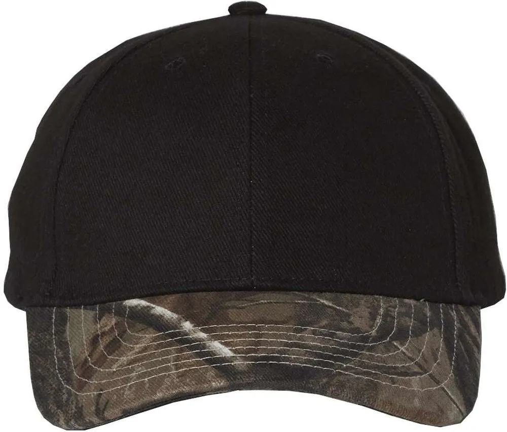 Kati Solid Crown with Camo Visor Cap