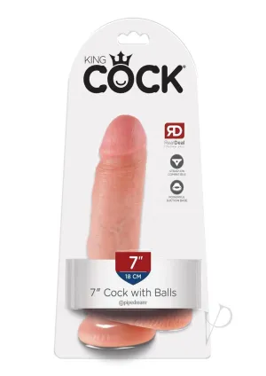 Kc 7 Cock W/balls Flesh