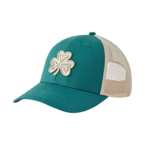 Life Is Good Adult Clean Celtic Clover Trucker Hat - Spruce Green