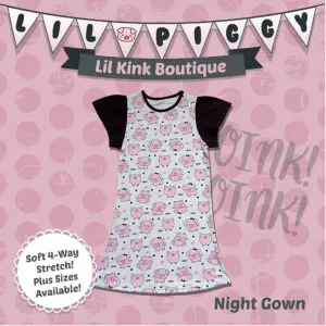Lil Piggy Nightgown Pajamas