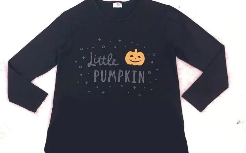 Little Pumpkin Long Sleeve Shirt XXS XS ONLY ^