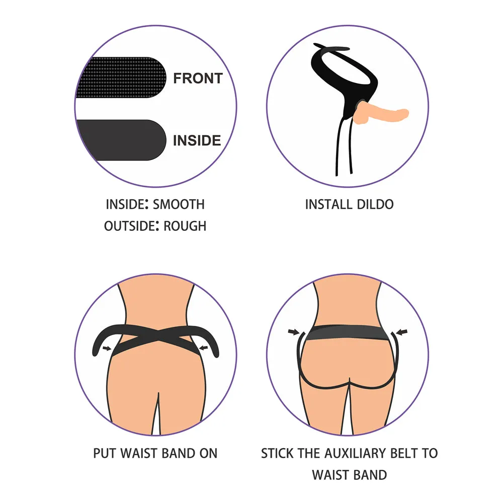 Lovetoy Ingen Easy Strap On Set 7.5 Dildo Harness Set Couples Dong Unisex
