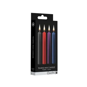 Ouch Teasing Wax Candles Paraffin 4-Pack Mixed Colors