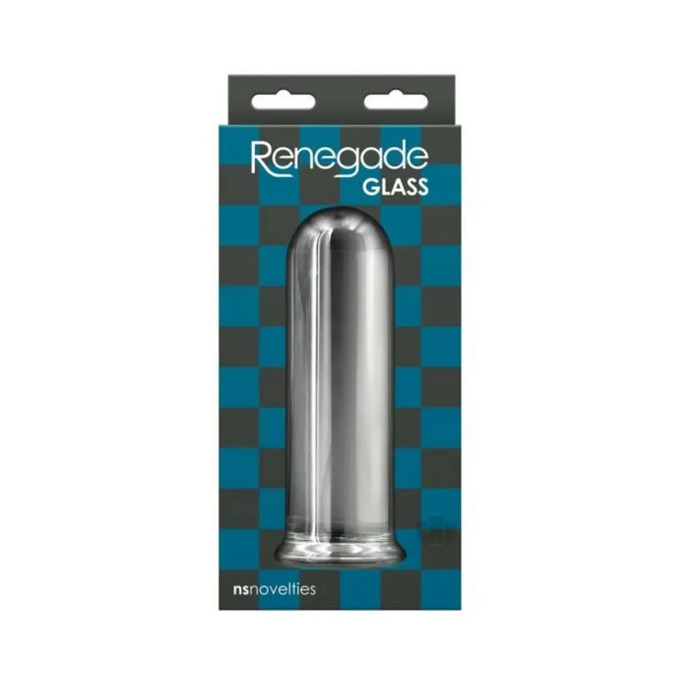 Renegade Glass Rook Anal Plug - Clear
