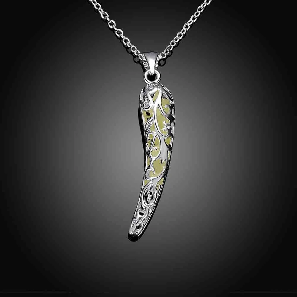 style Glow in the Dark pendants Hollow angle colares LUYN 39 ELY