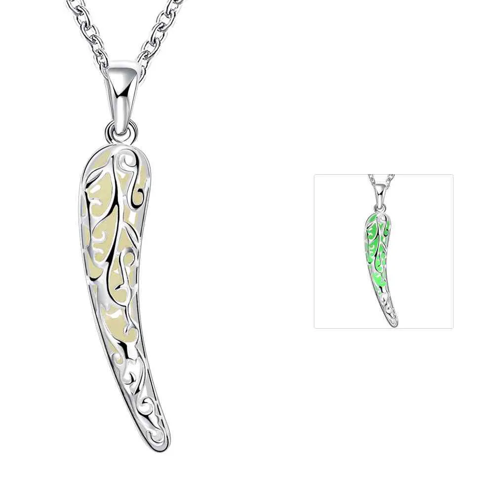 style Glow in the Dark pendants Hollow angle colares LUYN 39 ELY