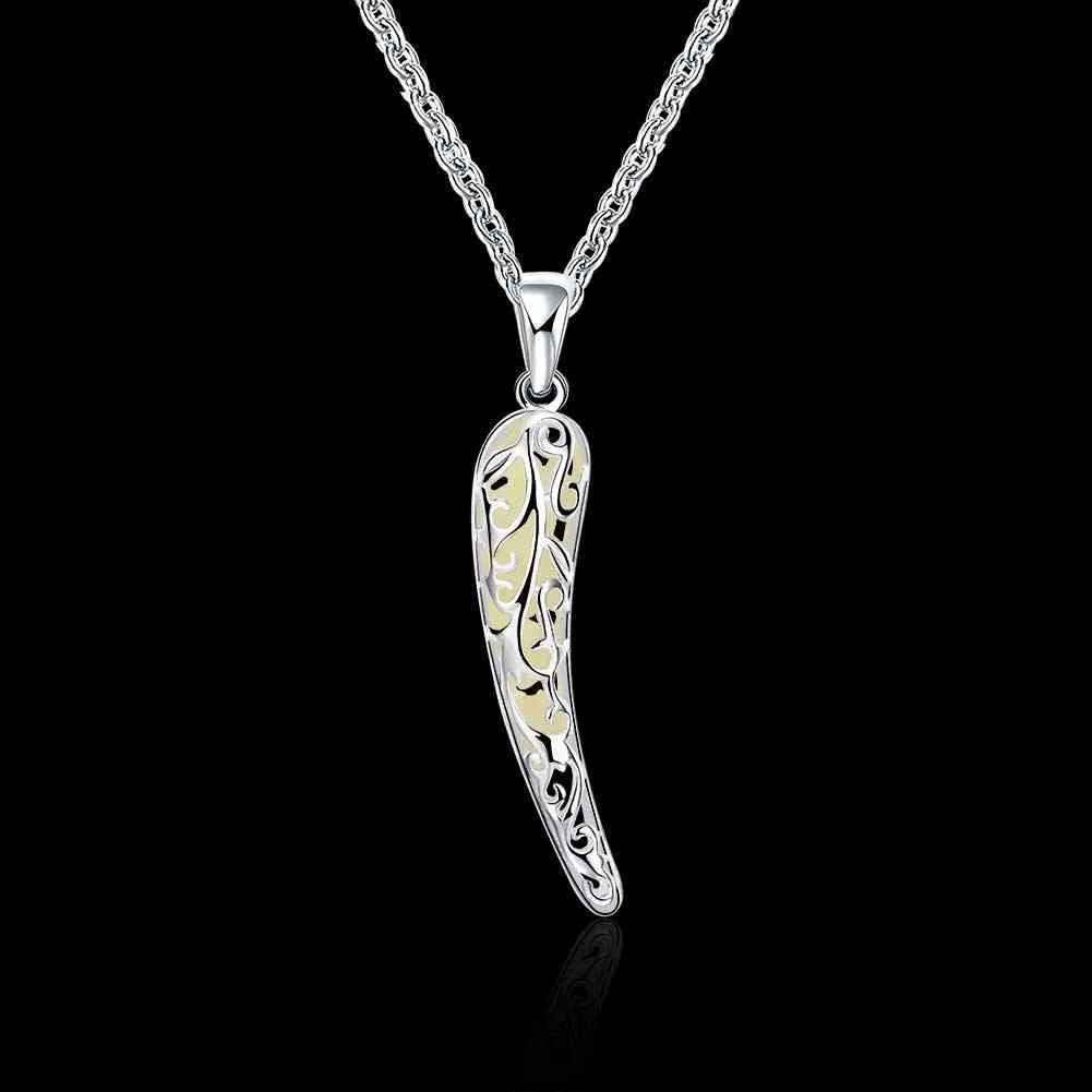 style Glow in the Dark pendants Hollow angle colares LUYN 39 ELY