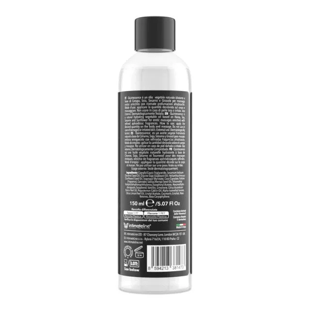 Ulei de masaj LUXURIA Quintessence Berry Hibiscus. cu vitamina E și feromoni. cu aromă de zmeură și hibiscus. 150 ml