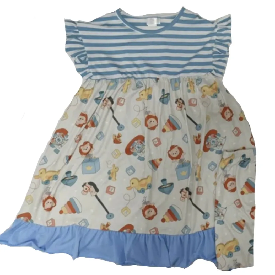 Vintage Toys Ruffle Sleeve Dress
